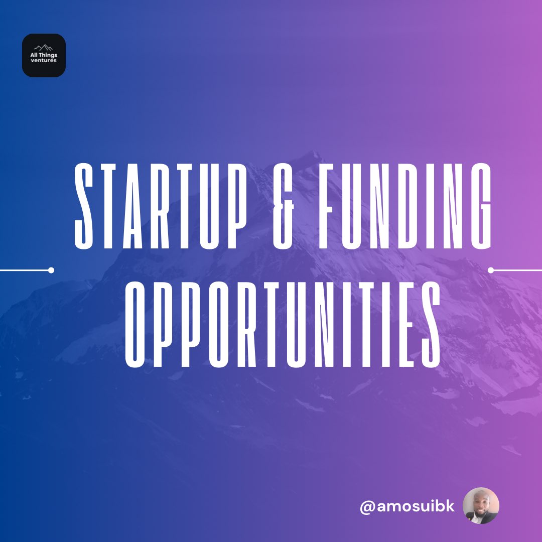 amosuibk's tweet photo. 🔥 This Week’s Africa Startup & Funding Digest

GEC+Africa 2026 Regional Pitch Competition
🏆 Pitch live in Egypt + equity prizes + exposure by Global Entrepreneurship Congress Africa
👥 Eligibility: Pre-seed/seed startups (MVP) or Post-revenue MSMEs
⏳ Deadline: May 8, 2026
🔗 Apply: https://t.co/8TaMzGMtQT

@Futurize_Studio Incubator 2026 Cohort
🧬 Hybrid program + investor readiness + funding access for health ventures across Africa
👥 Eligibility: Early-stage (MVP or strong technical base)
⏳ Deadline: May 11, 2026 (rolling)
🔗 Apply: https://t.co/ovVVidaV8q

Green RISE Africa Fellowship 2026 (Acumen Academy + @MastercardFdn)
🌱 6-month fellowship for climate-focused entrepreneurs
👥 Eligibility: Founders in Gambia, Ghana, Liberia, Nigeria & Sierra Leone
⏳ Deadline: May 11, 2026
🔗 Apply: https://t.co/ePic9paihq
Based in East Africa? Apply here: https://t.co/DFPR4lliaI

Climate Launchpad (ClimateKIC)
🏆 Global climate startup competition + ecosystem access + fully funded trip to Singapore
🎯 Eligibility: Cleantech or climate innovation ideas
🗓️ Deadline: May 15, 2026
🔗 Apply: https://t.co/QJRrqHRZ9t

@Visa Africa FinTech Accelerator – Cohort 6
💳 Mentorship + capital access + global network
👥 Eligibility: Seed to Series A fintech startups with MVP or market-ready solutions
⏳ Deadline: May 17, 2026
🔗 Apply: https://t.co/l692doLsbZ

@UNICEF Venture Fund – Climate Ventures Cohort
🌱 $100,000 equity-free funding for climate tech improving children’s health
👥 Eligibility: Early-stage climate-focused startups
⏳ Deadline: May 17, 2026
🔗 Apply: https://t.co/0vuY7EdtX5

#Startups #Funding #Accelerators #TechInAfrica #WomenInTech #ClimateTech