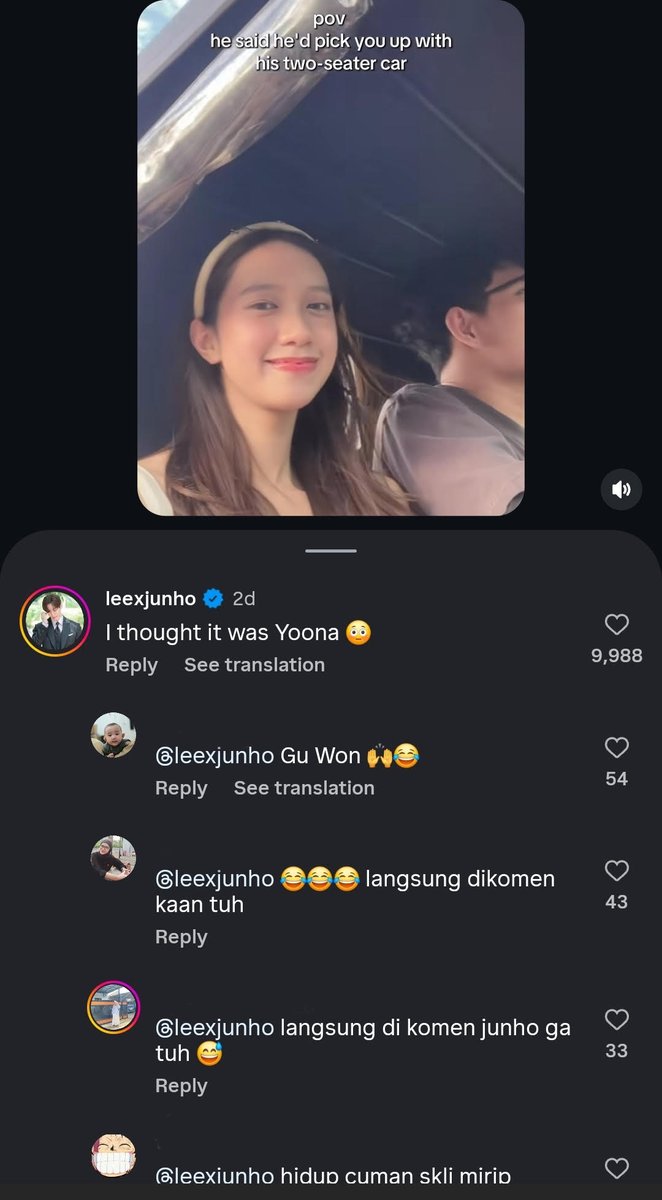 albertsiman01's tweet image. Saking mirip cewe ini dengan Yoona sampai di komentari oleh Lee Junho.. 😳

#yoona #leejunho #snsd