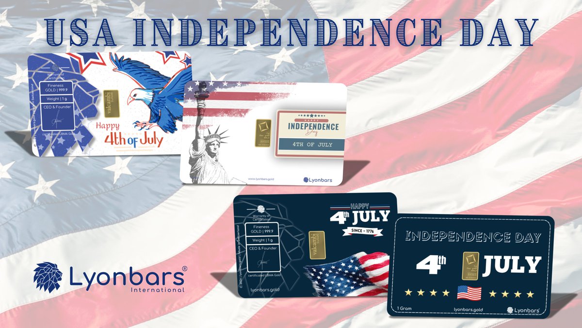 lyonbars's tweet photo. The Lyonbars way to celebrate this year "Independenece Day" 2026! 🇺🇸

Now available on https://t.co/brR0Dx3yKY

#IndependenceDay #usa #lyonbarsfamily #Lyonbars #GoldCards https://t.co/Sty1ulAfV3