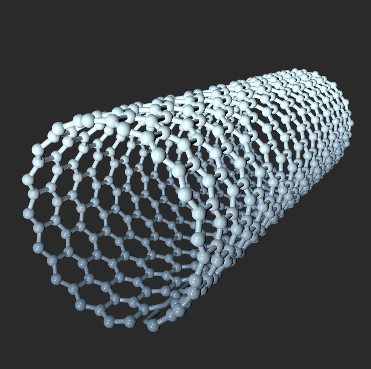 CurioSphereX's tweet photo. 🚨: Scientists made carbon nanotubes nearly rival copper without breaking them.

Researchers at the IMDEA Materials Institute have successfully boosted the electrical conductivity of carbon nanotube (CNT) fibers to rival copper without making them brittle. By "doping" double-walled nanotubes with specific chemical ions, they created a path for electrons to jump easily between individual tubes, overcoming a decades-old efficiency bottleneck. 

These fibers are five times stronger than steel and half the weight of copper, making them ideal for the next generation of lightweight electric motors and aerospace wiring. While they currently require protection from moisture to stay stable, the breakthrough proves that CNTs can finally function as a viable, metal-free alternative for high-power applications.