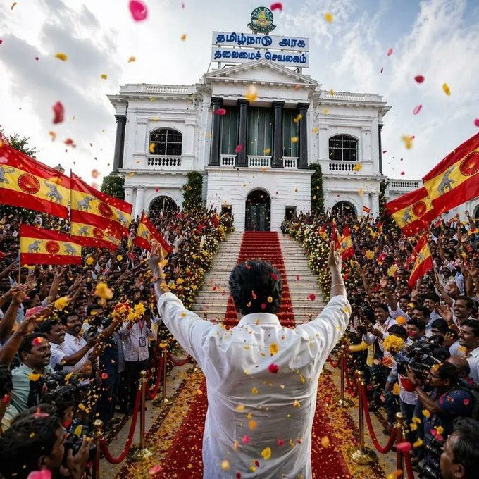 mrinalkas's tweet photo. Finally, the day has arrived!
Wishing you all the best, Thalapathi ✨
Vijay TamilNadu एक्टर विजय #electionresult2026 #TVKVijay‌ #electionresult2026
@actorvijay https://t.co/sqFOIpnpu8