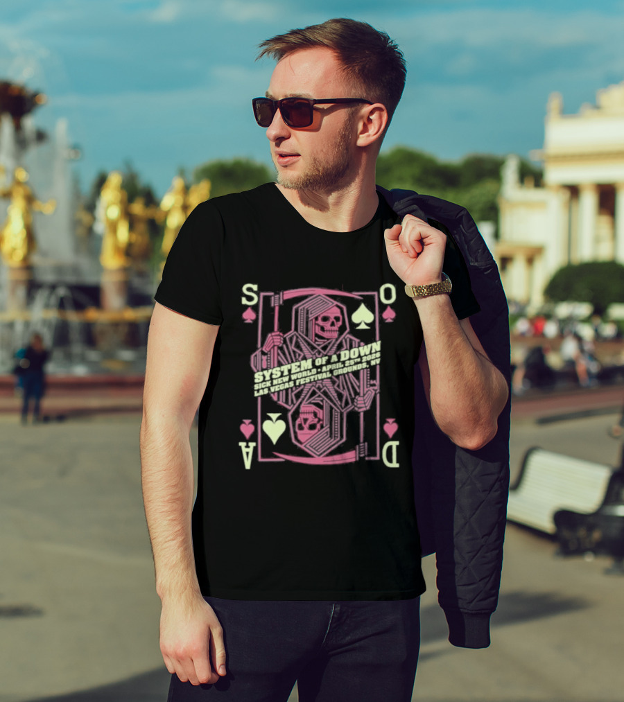 kerateecom's tweet image. For anyone who reps this place: that April 25th show in Vegas is going to be legendary! The Playing Card Skull T-Shirt is just perfect to rock at the concert. What’s your favorite System song to sing along to? keratee.com/product/t-shir…

#SOAD #ConcertVibes #TshirtDesign