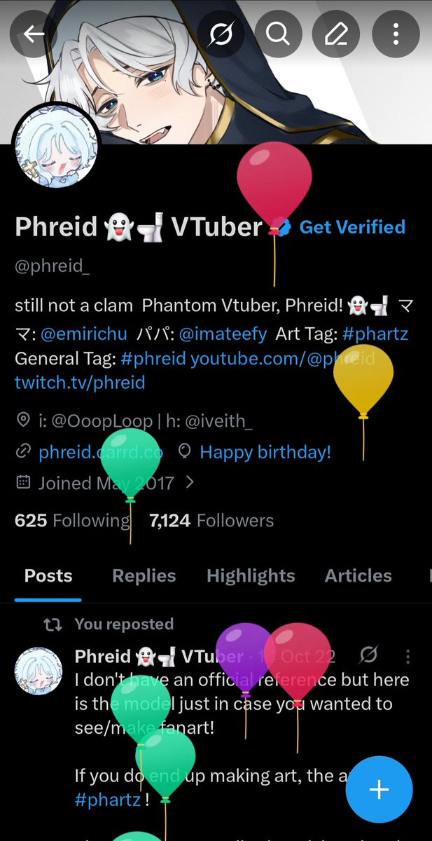 Phreid 👻🚽 VTuber tweet media