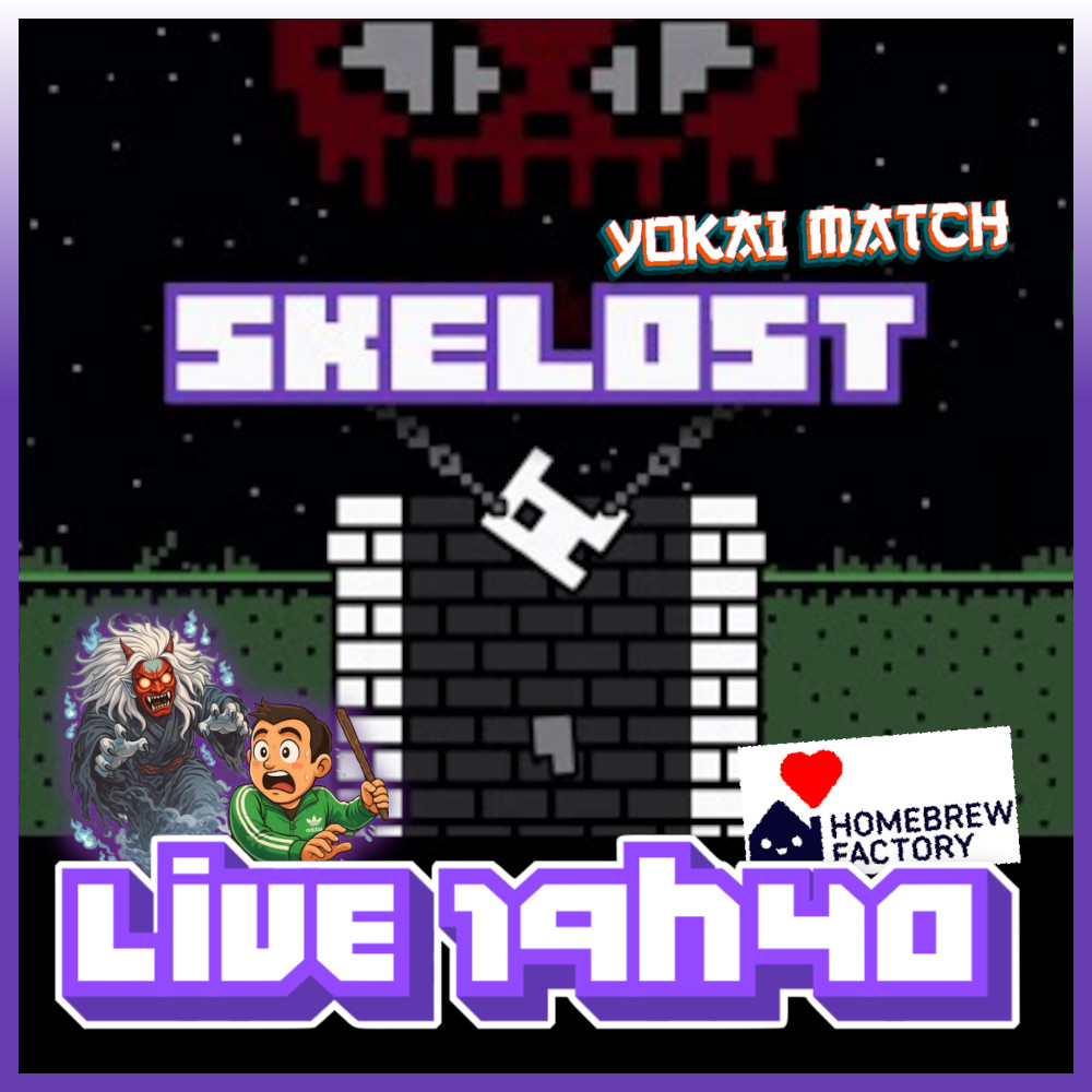 johndostudio's tweet image. On se retrouve ce soir pour découvrir "Skelost" #gameboycolor de @CaseyAtkins0 actuellement en campagne sur @HomebrewFactory 

👉 twitch.tv/johndogameboy

Le jeu se présente comme un "#Yokai shooter", autant dire que je ne sais pas vraiment à quoi m'attendre ^^
