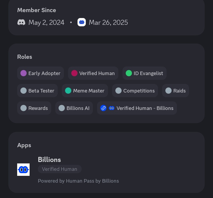 How many figure airdrop will these discord roles get me on <a href="/billions_ntwk/">Billions</a>?

How many $BILL ?