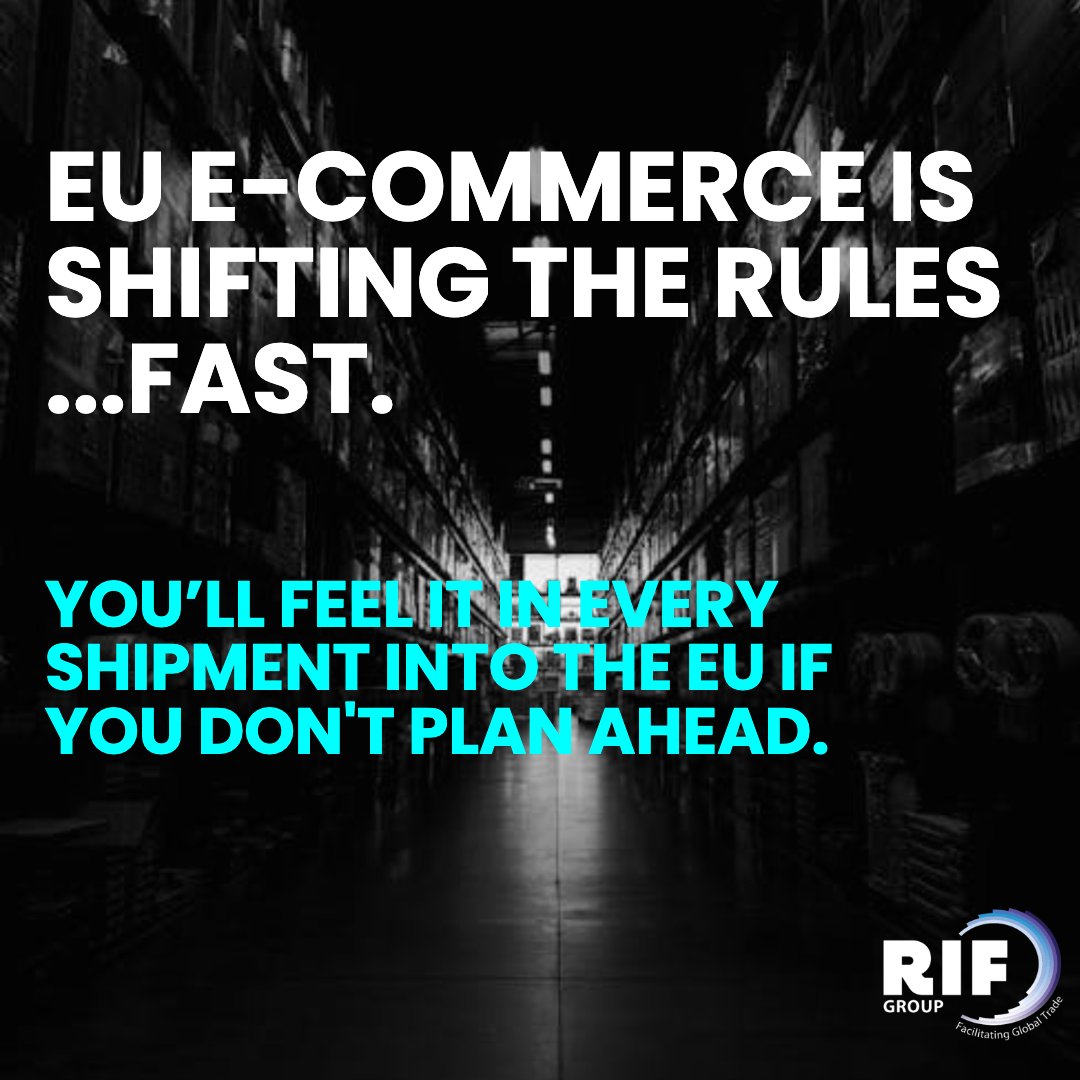 RIFGroup's tweet photo. Do you import and want your e-commerce shipments to stay compliant as the EU tightens rules? https://t.co/j5JBB9Z1ED