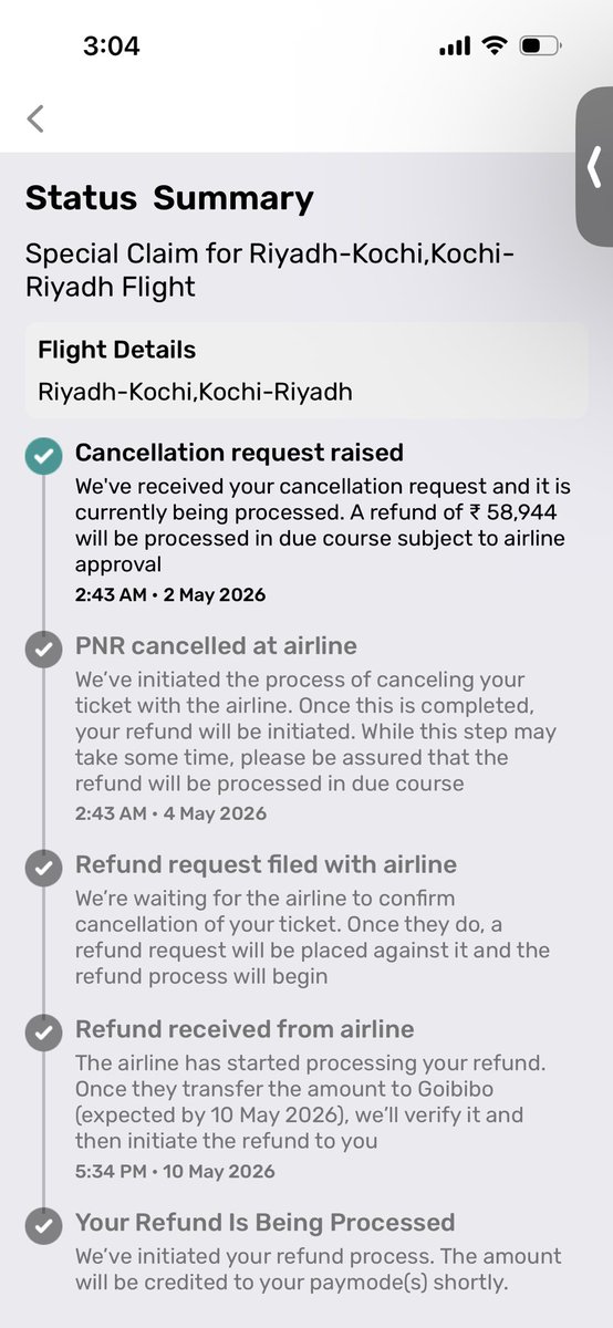 imanish555's tweet photo. @GoibiboSupport i need an update on this as early as possible https://t.co/pxV2O3dRs0