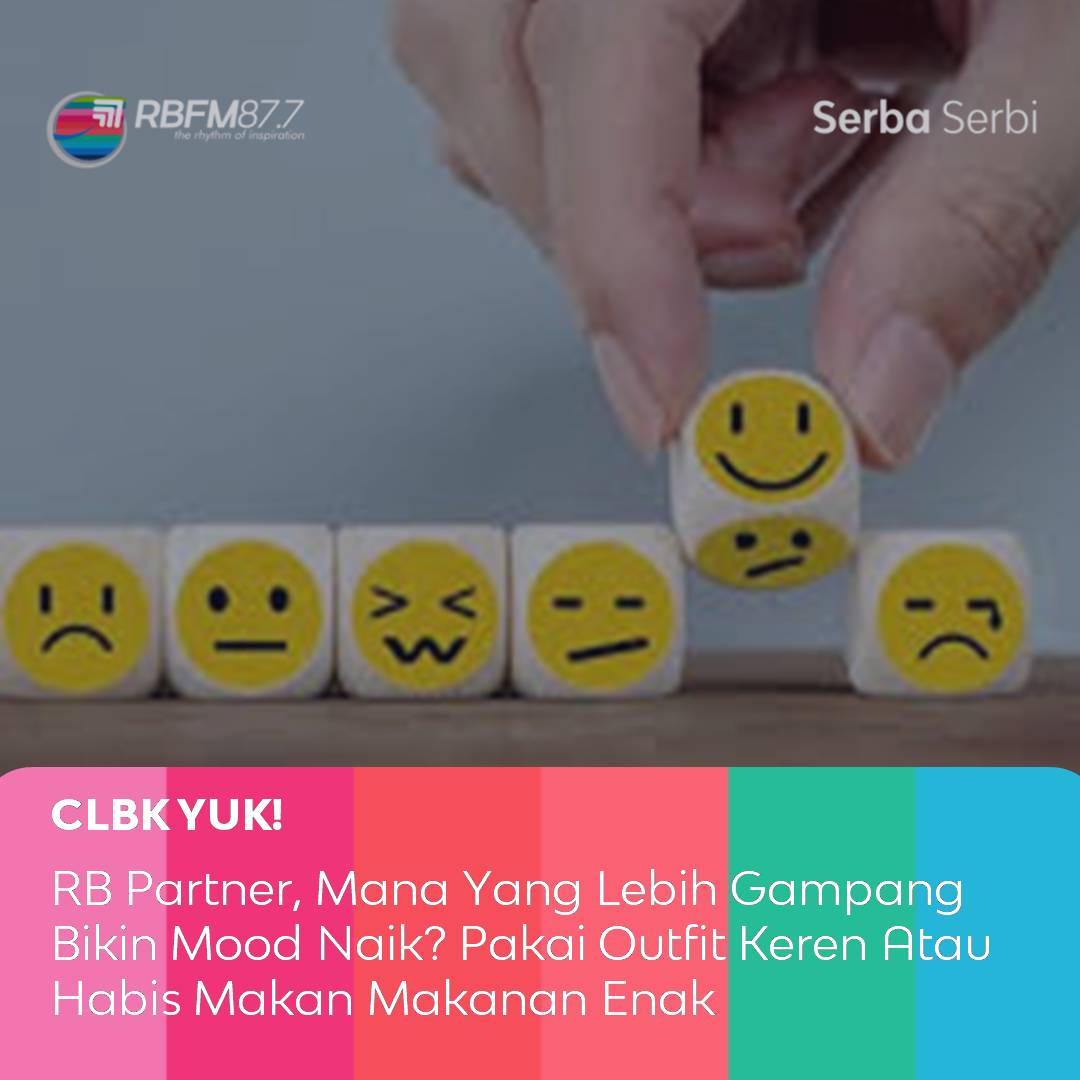 Kalau mimin kayaknya lebih ke makanan enak yaaa. Berperahu langsung ke mood mah ini apalagi makanan manis uuhh. Kalau kamu?

Yuk Dengerin Serba Serbi yang dipersembahkan oleh Rumah Sakit Mulya Medika, bareng Edwin Tahamata dan Vannisa Darwis sampai jam 7 nanti!