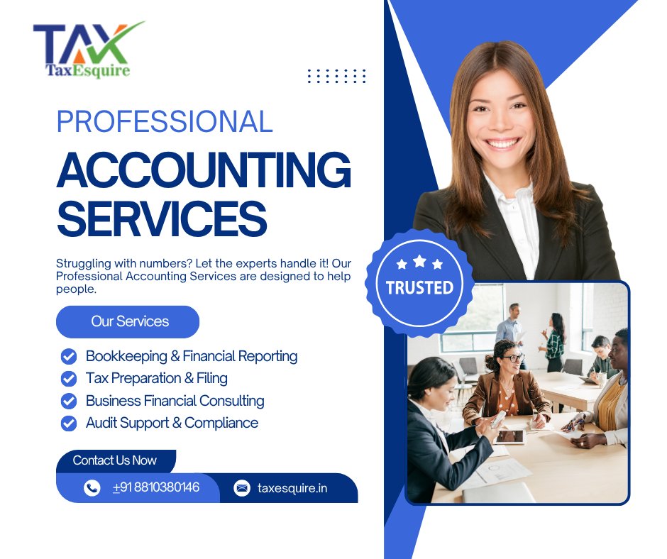 taxesquire33789's tweet image. Accounting Services by Tax Esquire

📞 Call Now: 8810380146
🌐 Visit: taxesquire.in
💡 Simplify your finances with trusted professionals!

#AccountingServices #GST #IncomeTax #TaxConsultant #Bookkeeping #BusinessSupport #TaxEsquire #Finance #SmallBusiness #StartupIndia