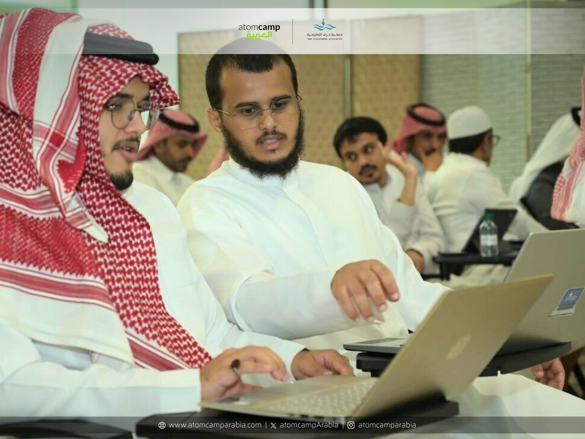 atomcampArabia's tweet photo. Week 4 of the atomcamp Arabia × HARF Jazan AI Bootcamp is complete. From safety, creativity, and real to AI projects. From concepts to execution.
اكتمل الأسبوع الرابع. 289 مشاركاً. من السلامة الرقمية إلى المشاريع الفعلية.
 أتوم كامب العربية × جمعية حرف التعليمية 🇸🇦 https://t.co/0r8Xfoxy0P