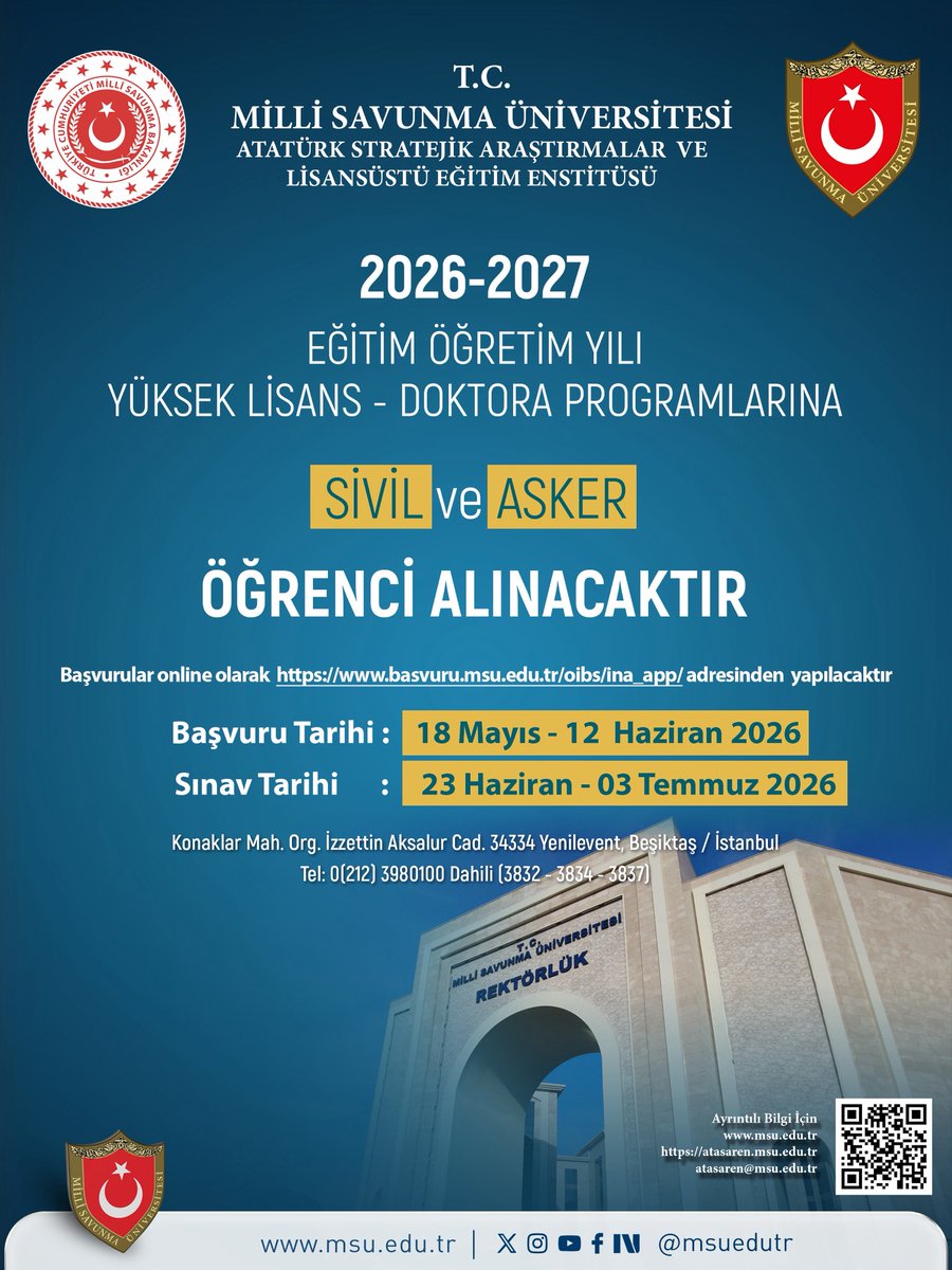 Milli Savunma Üniversitesi tweet media