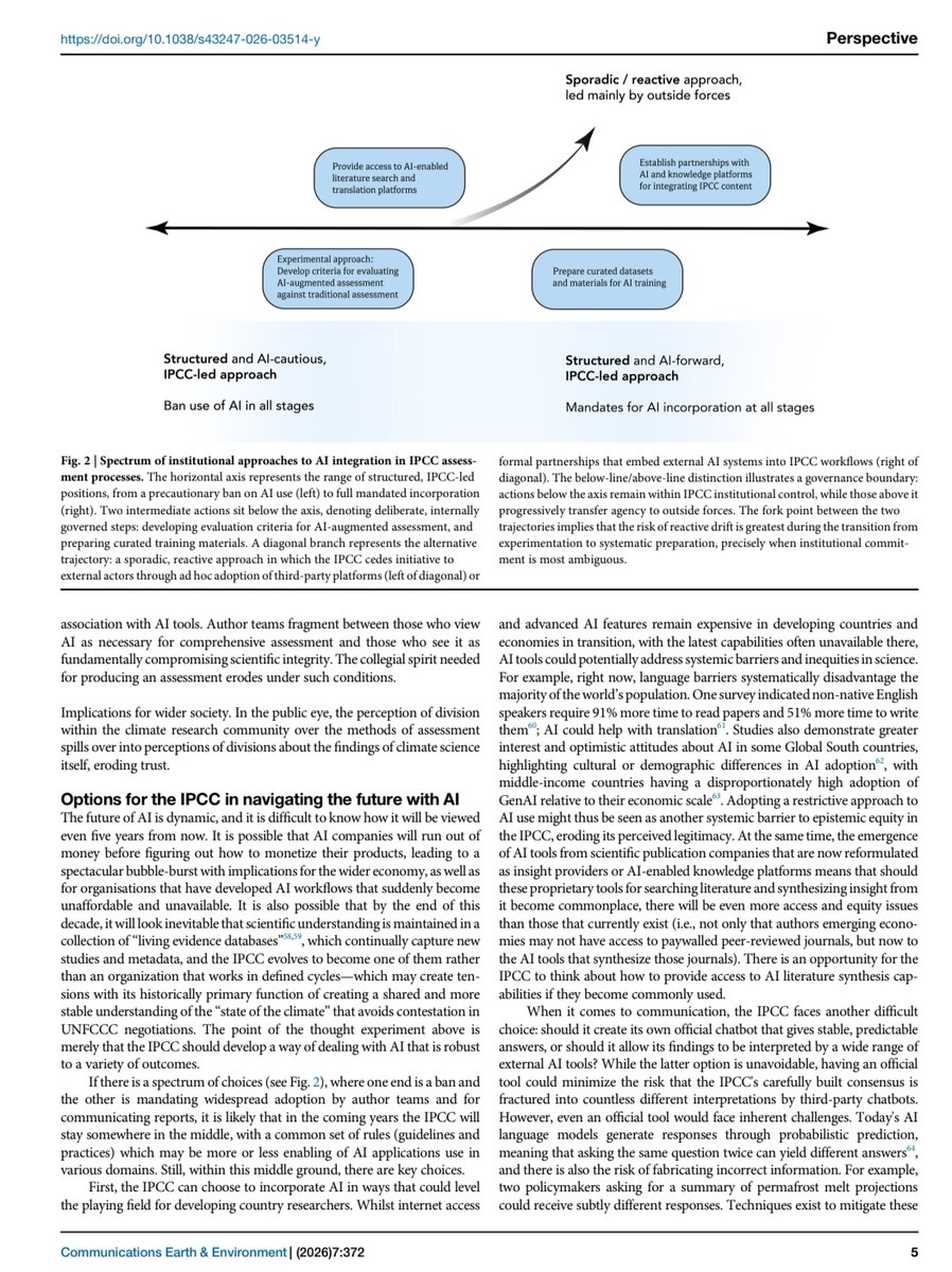 tek_nikel54's tweet image. ᴛᴇᴋ🤖ɴɪᴋᴇʟ54👾🤖28🤖
H.J.Buck etal #May2026

'#Potential #futures 4 #IPCC’s #approach 2 #artificialintelligence.
#Intergovernmental #Panel on #ClimateChange👾 n #generative #artificialintelligence🤖

#Fullpdf⬇️#tek_nikel54🤖
doi.org/10.1038/s43247…
nature.com/articles/s4324…