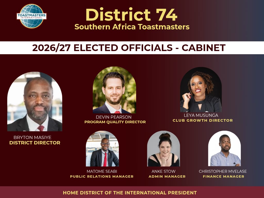 Toastmasters Southern Africa tweet media