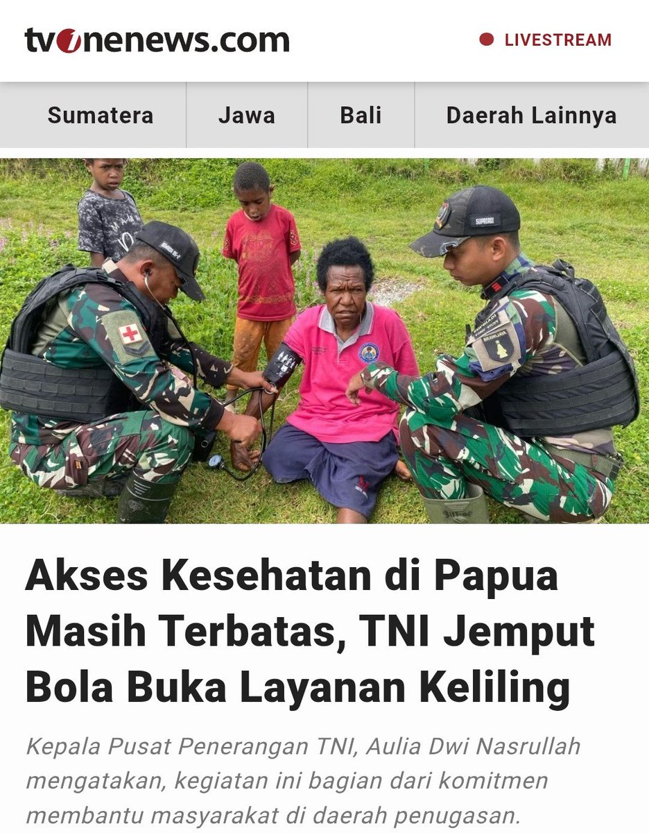 Budiman_ru's tweet photo. Gempa meruntuhkan bangunan, air bah menghanyutkan harapan, puncak bergetar mengancam nyawa. Bersama TNI Kita tiba membawa barang bantuan, tempat berlindung, ramuan, dan eksistensi yang menentramkan.
Hadirkan Rasa Aman https://t.co/yU6Dy8ZPDQ