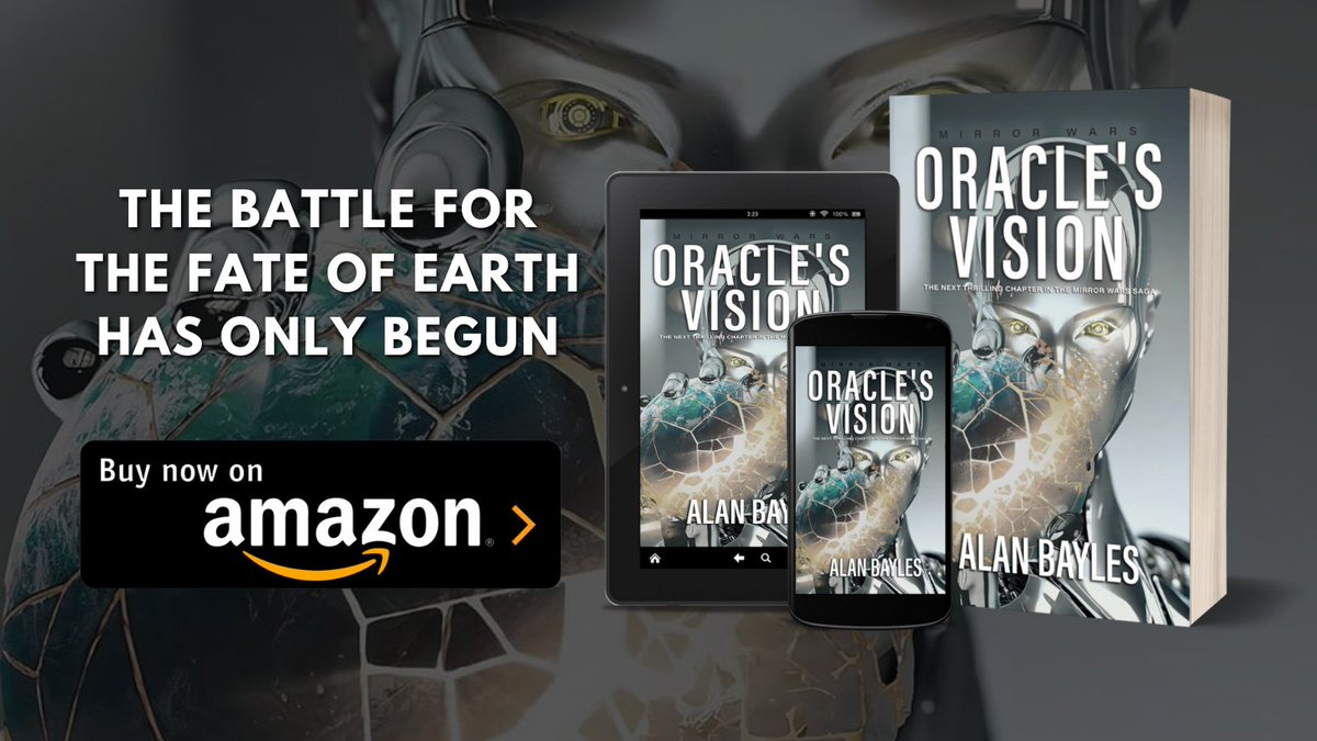TheRealA_Bayles's tweet image. The battle for the fate of Earth has only begun as Dave Barnes &amp;amp; his team must fight against the malevolent Oracle, a sentient AI hell-bent on dominating multiple worlds. 
#MondayMotivation #BookBoost #Readers #scifi #thriller 

➡️mybook.to/OraclesVisionB…