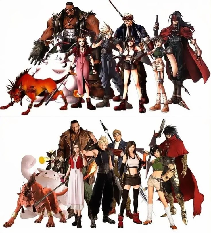 Final Fantasy VII 
Then vs Now