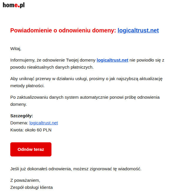 SecurityInside's tweet photo. Dzięki AI cyberprzestępcy mogą tworzyć wiadomości po polsku, prawie idealne. 

Jedna mała kwestia mi tu nie pasuje. A Tobie? https://t.co/mwgH0S3aUU