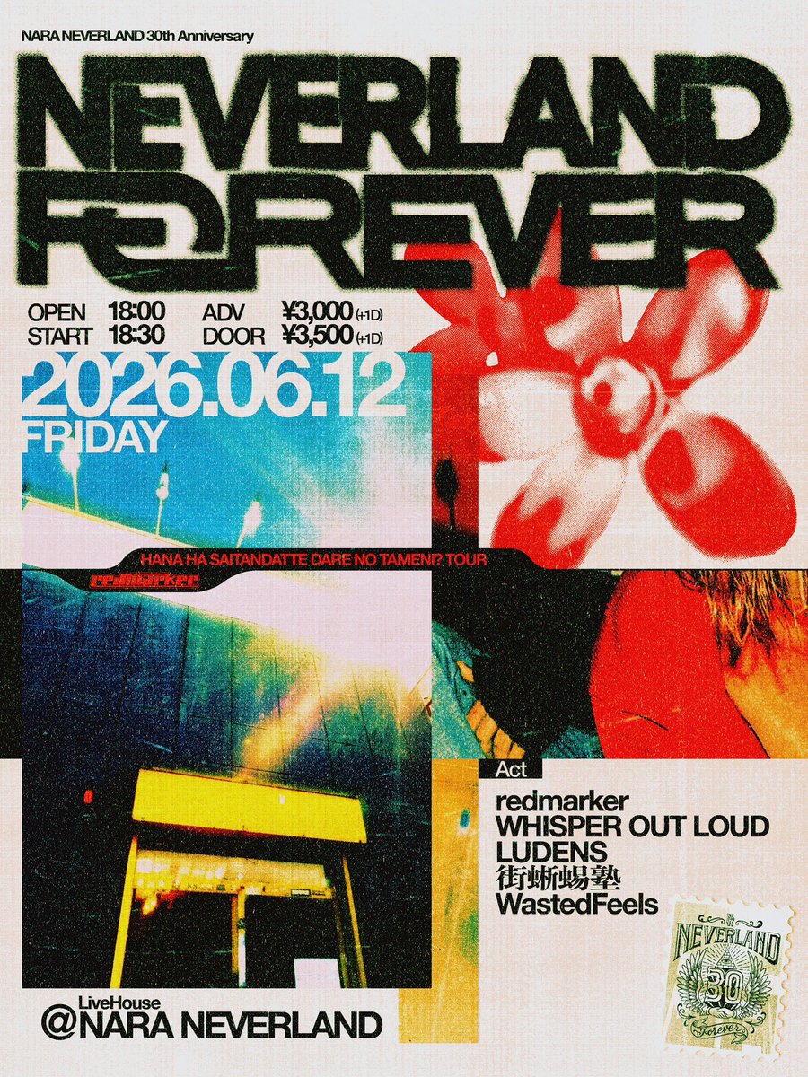 NEW SHOW ADD🌺 ⁡ 2026.6.12(Fri) 【NEVERLAND FOREVER 】 -redmarker
