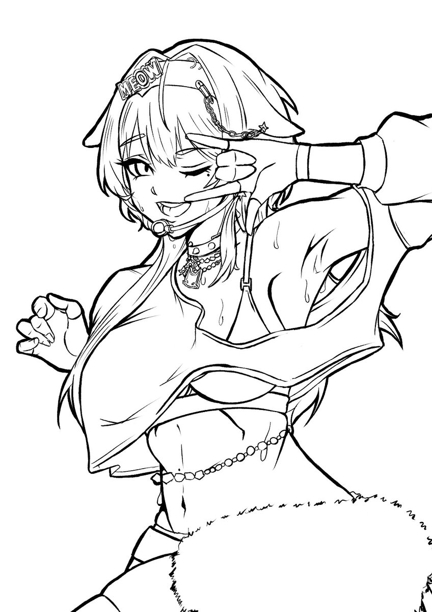MasaMarble's tweet image. 線画描いたので誰か色塗って下さい🥺笑

#NIKKE
#ニケ
#メガニケ