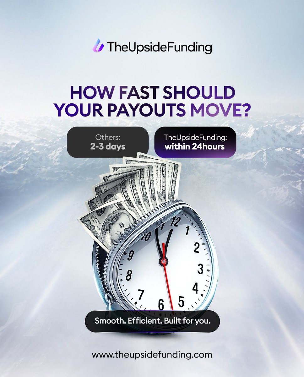 upsidefunding's tweet image. Why wait so long?

Payouts within 24 hours; smooth, efficient, built for you

#TheUpsideFunding #FastPayouts #FundedTrader