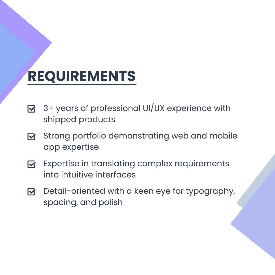 OfficialDobu's tweet image. We're Hiring | Senior UI/UX DESIGNER

✅ Send your CV, portfolio or GitHub, GitLab profile to: career@dobu.io

#UIUX #ProductDesign #UserExperience #UserInterface #Figma #UXDesign #AppDesign #SmartBuilding #DesignJobs #MongoliaTech #HiringDesigners