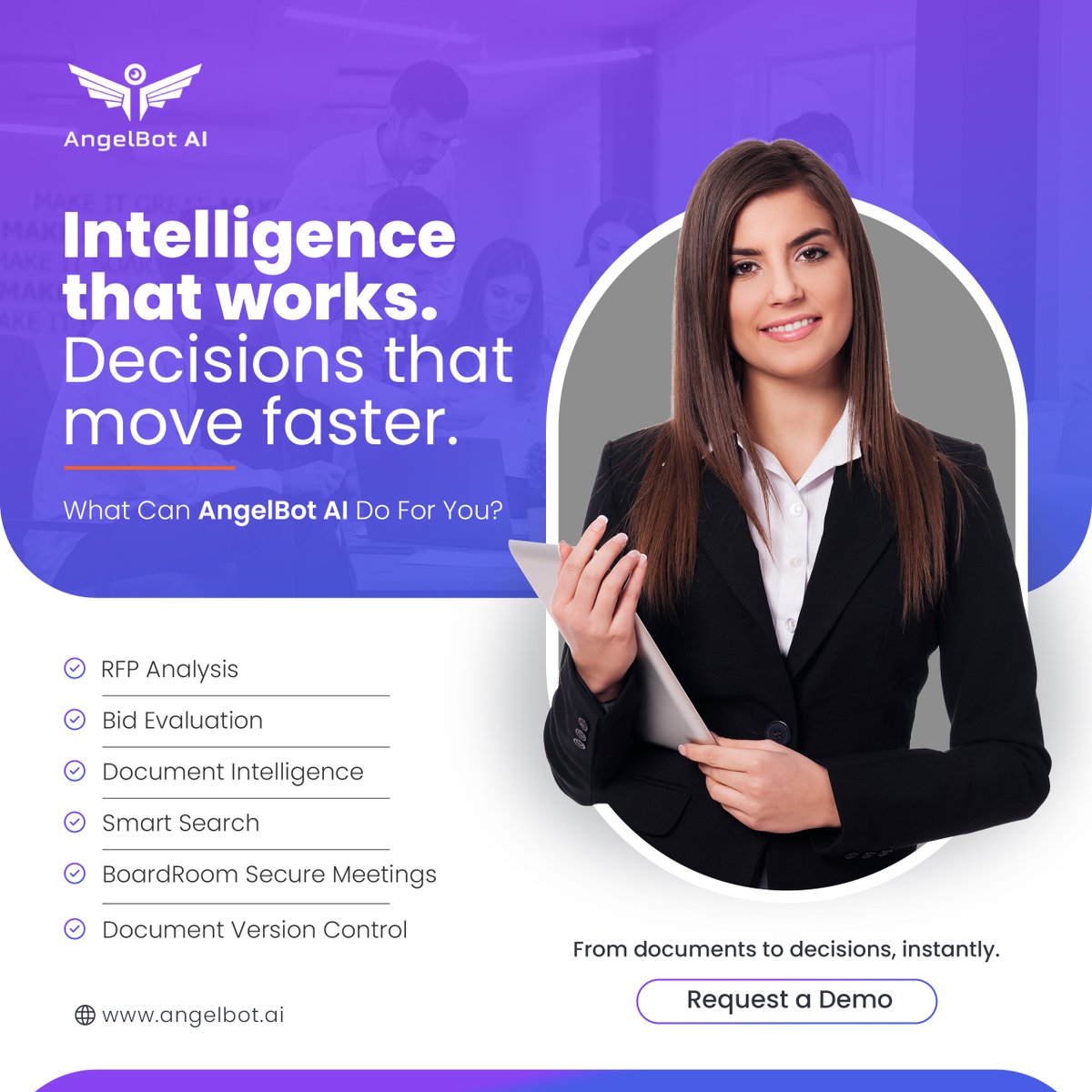 Angelbot_AI's tweet photo. You don’t need more data, you need better decisions. You need 𝐀𝐧𝐠𝐞𝐥𝐁𝐨𝐭 𝐀𝐈.

👉 Request a Demo at https://t.co/ZCuz8dgAxi

#AngelBotAI #DocumentChaos #AngelBotAI #EnterpriseAI #AI #DocumentIntelligence #AISummarization #SmartSearch #RFP https://t.co/ChBlebIAG8