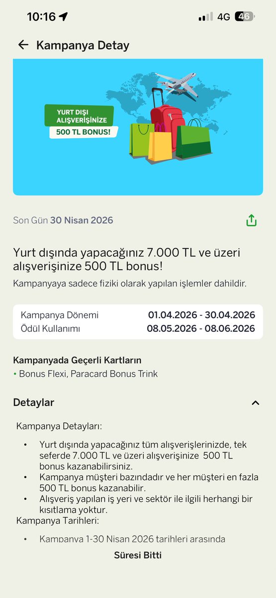aburakd's tweet photo. Yeni Bonus Flaş uygulamasında süresi biten bir kampanyada harcama yapıp yapmadığımı ve bonus kazanıp kazanmadığımı göremiyorum (harcamam olduğunu biliyorum bu arada). Eski uygulamada bunu görebiliyorduk. Yakın takip etmeyen nasıl bilecek @GarantiBBVA ? #bonus #garanti https://t.co/PoA6LcuDG9