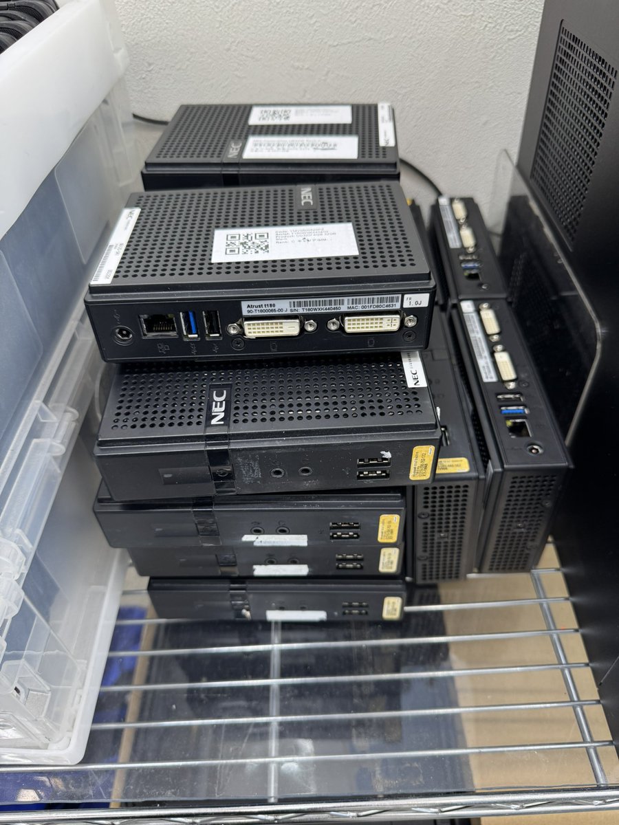 utpcmobile's tweet image. 【大量入荷】
NEC US320f
シンクライアント
ACアダプタ付き

¥3500(税込)

#NEC
#シンクライント
#大量入荷