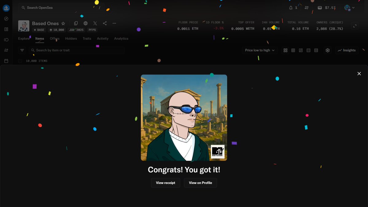0xNikide's tweet image. #BASED morning faaaaaaaaaaaaam!

I'm super excited, I snagged a rare @BasedCoinL2 NFT ranked 396 at floor price, Not bad!

How did you guys start off this week?