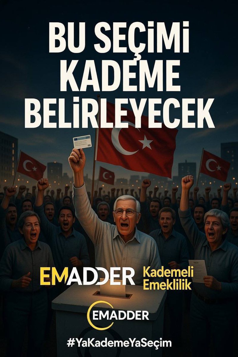 Erken değil, hemen seçim istiyoruz !!!

<a href="/EmadDernegi/">EMEKLİLİKTE ADALET DERNEĞİ ⚖️</a>
#SandıktanÖnceKademe