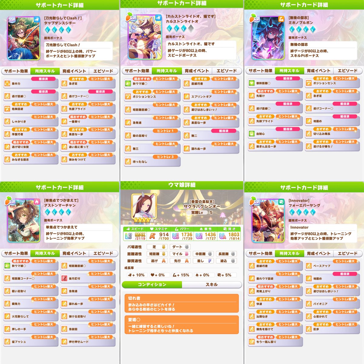 LOH用バクシン完成です。 切れ者2S完走☪️ アオ賢と海の加護とヒント全部回収したのも偉いね! マーちゃんとボーノ待ってて〜