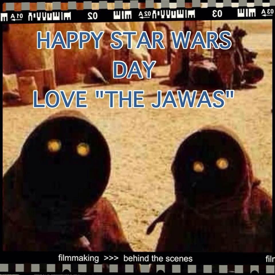 CBarnes1971's tweet photo. The Jawas Wish You “Happy StarWars Day” #MayTheFourthBeWithYou  #StarWarsDay https://t.co/NiWRSceRxn