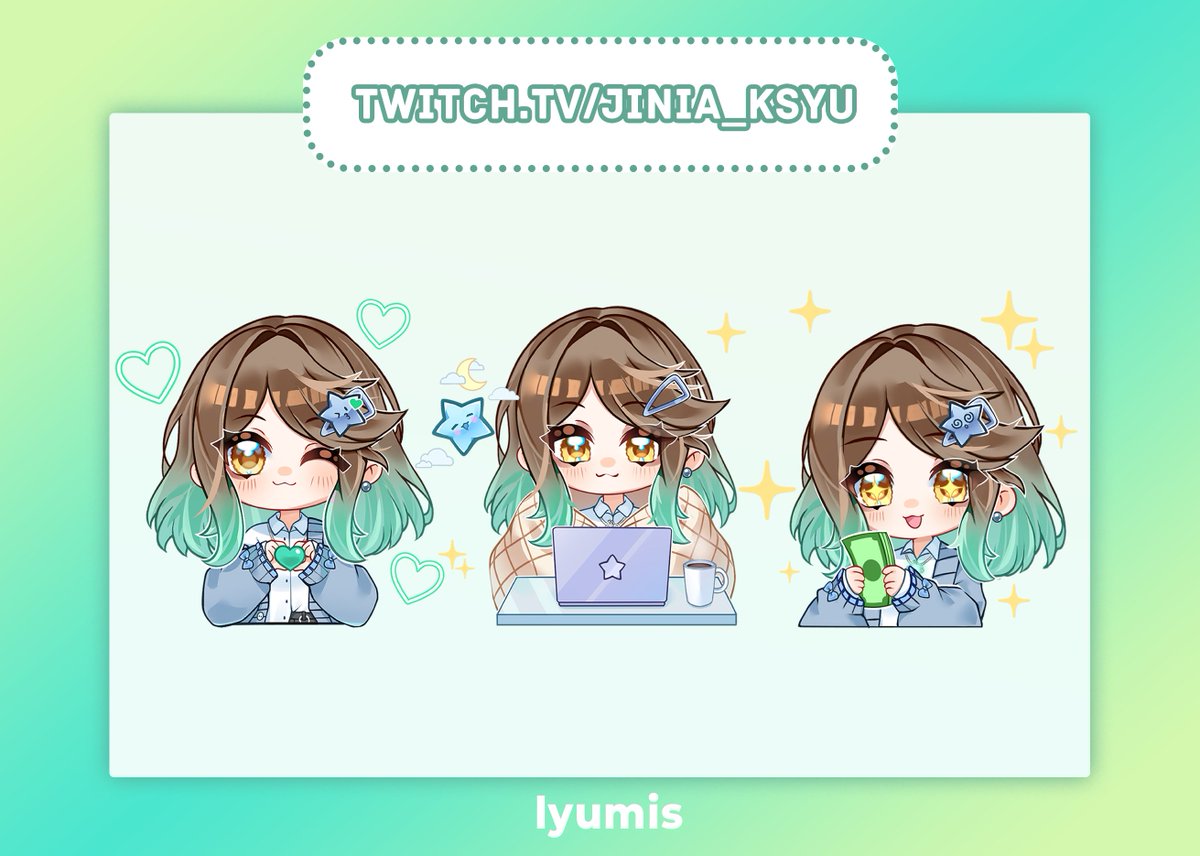 Lyumi_s's tweet photo. Emotes &amp; panels for twitch 

#TwitchEmotes #Twitchエモート #VTuber #TwitchPanels https://t.co/I3rEjDbPcs