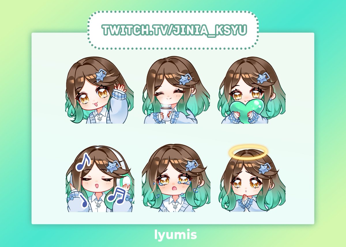 Lyumi_s's tweet photo. Emotes &amp; panels for twitch 

#TwitchEmotes #Twitchエモート #VTuber #TwitchPanels https://t.co/I3rEjDbPcs