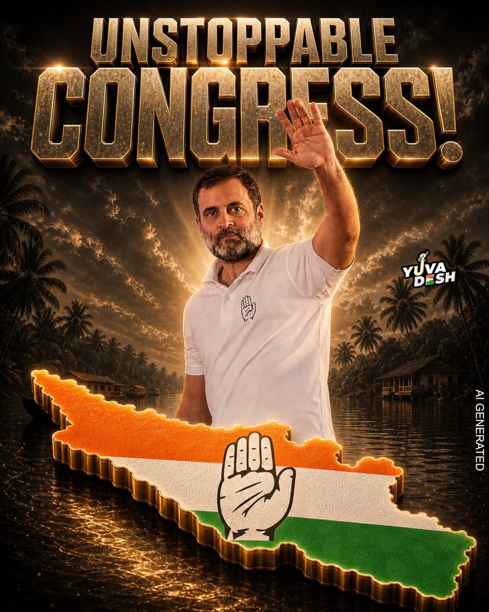 Congress dominates! Kerala’s heart beats for UDF ‼️