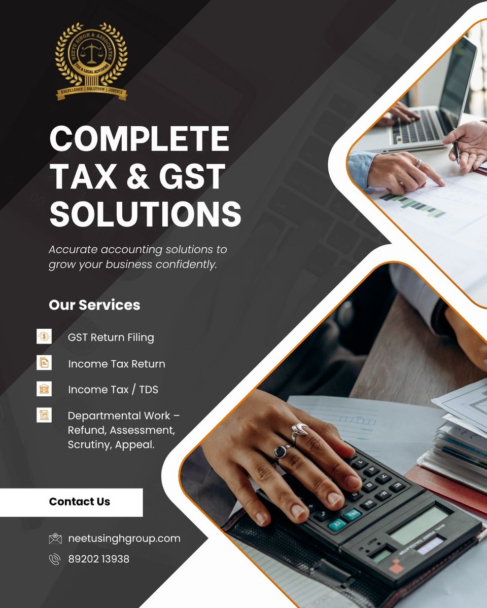 NSGroup999's tweet image. 📊 GST &amp;amp; Tax Solutions Made Easy

Accurate filing | Zero stress
👉 wa.me/918920213938?t…

#GST #Tax #Business 🚀