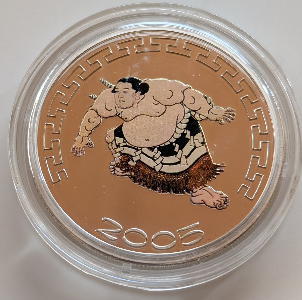 モンゴル2005年相撲錦絵カラー１オンス銀貨 あてくし、スー女じゃないですが、モンゴル銀貨ということで購入しま