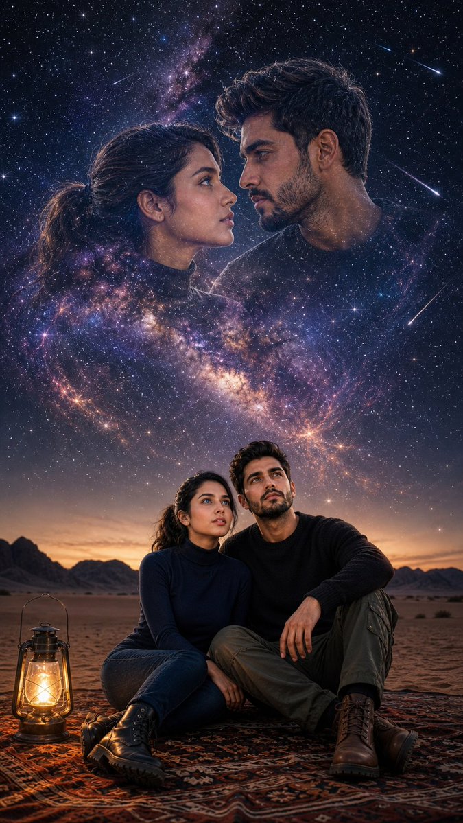 A Cosmic Embrace Beneath the Stars - PromptGather image 1