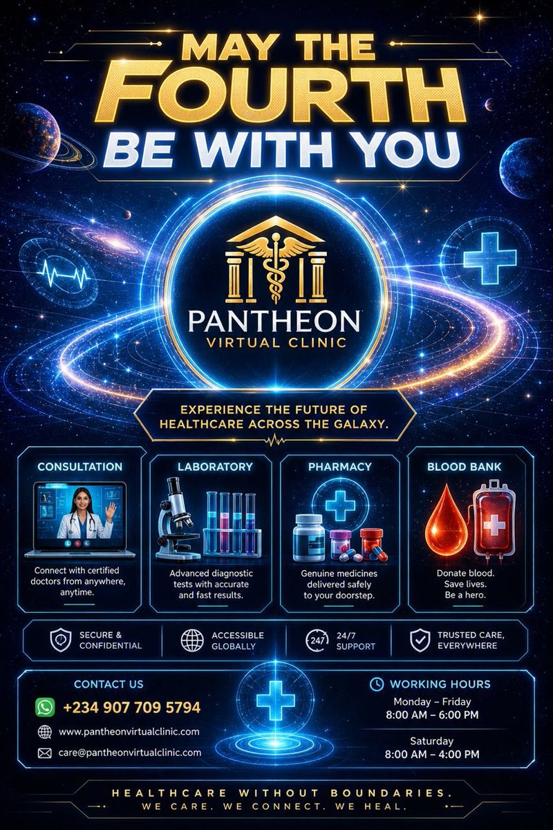 Pantheonvirtual's tweet photo. MAY THE FOURTH BE WITH YOU .
#fyp #starwarsday #virtualclinic https://t.co/ZqftvZmBVA