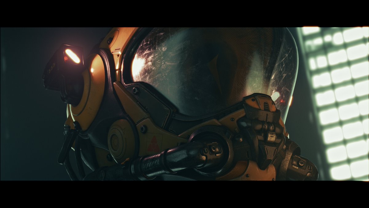 yaliili's tweet image. Helmet texturing.
Followed a tutorial by J Hill [@artofjhill].
3D model by J Hill.
Texturing by Substance Painter.
Rendering by Blender (Cycles - images, Eevee - video)
And a few screenshots from Substance Painter.
Postprocessing - DaVinci Resolve.

#3d #b3d #SubstancePainter