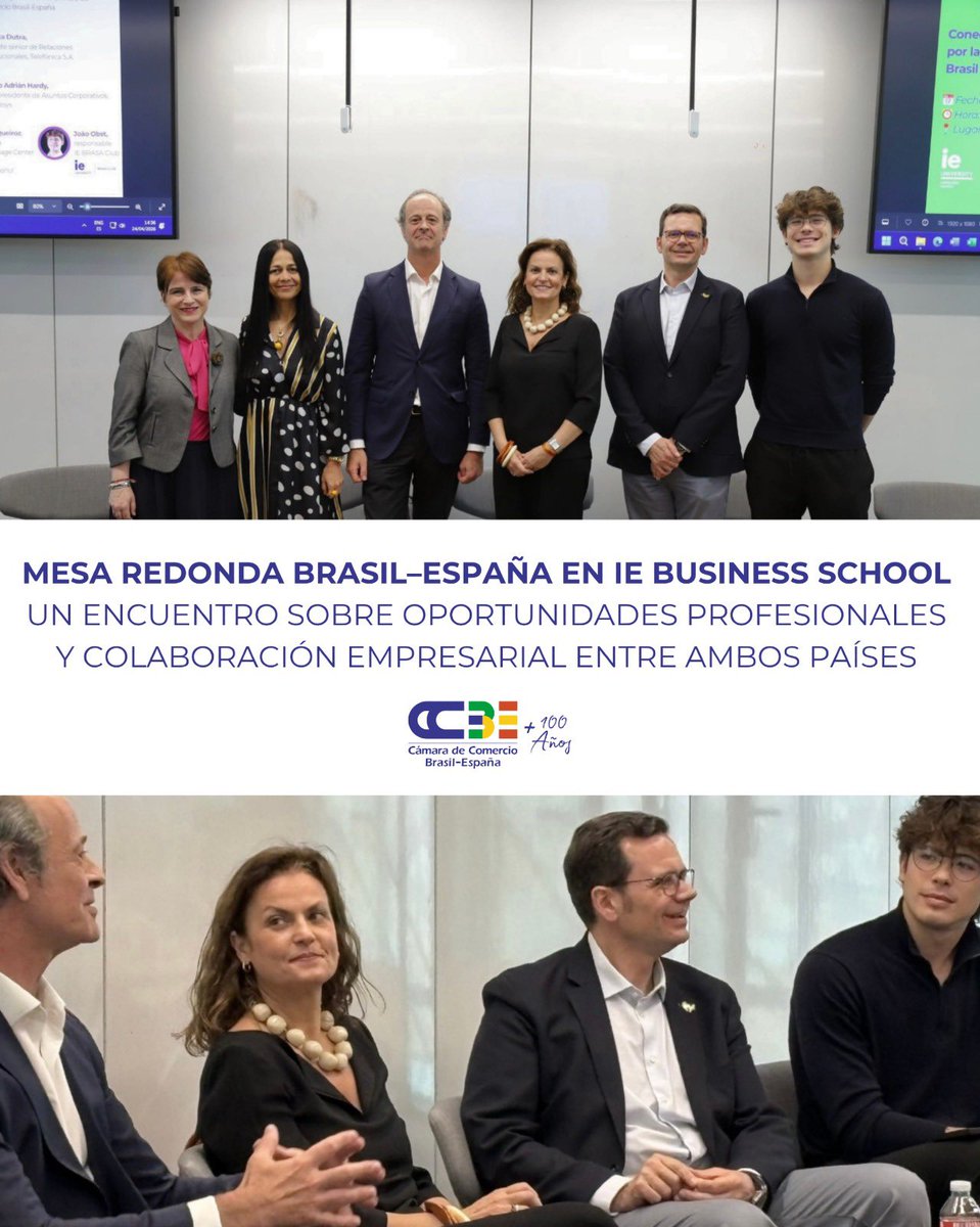 CamaraBr_Esp's tweet image. La Cámara de Comercio Brasil–España (CCBE) participó en una mesa redonda en IE Business School sobre oportunidades entre Brasil y España. Un espacio clave para compartir experiencia, entender culturas y fomentar talento global. 🌍
#Brasil #España #CCBE #Talento