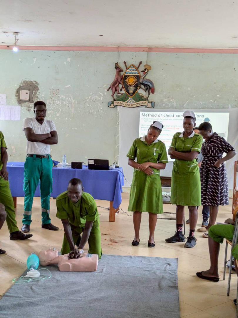 JicaUganda's tweet image. Japan Overseas Cooperation Volunteer (JOCV)  Ms. Ueno Yasuyo had a privilege to conduct a lecture at Good Samaritan School of Nursing &amp;amp; Midwifery, Lira, on vital signs &amp;amp; Basic Life Support (BLS).

#Nursing  #HealthcareUganda
#JOCV
#JICAUgandaOffice
