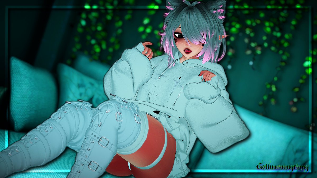GothMommyRinny's tweet photo. 🩷“Meow”🤍
✧
✧
✧Ash by @SaaKuu_TTV 
✧
✧ #VRChatPhotography https://t.co/KEgddFDTgK