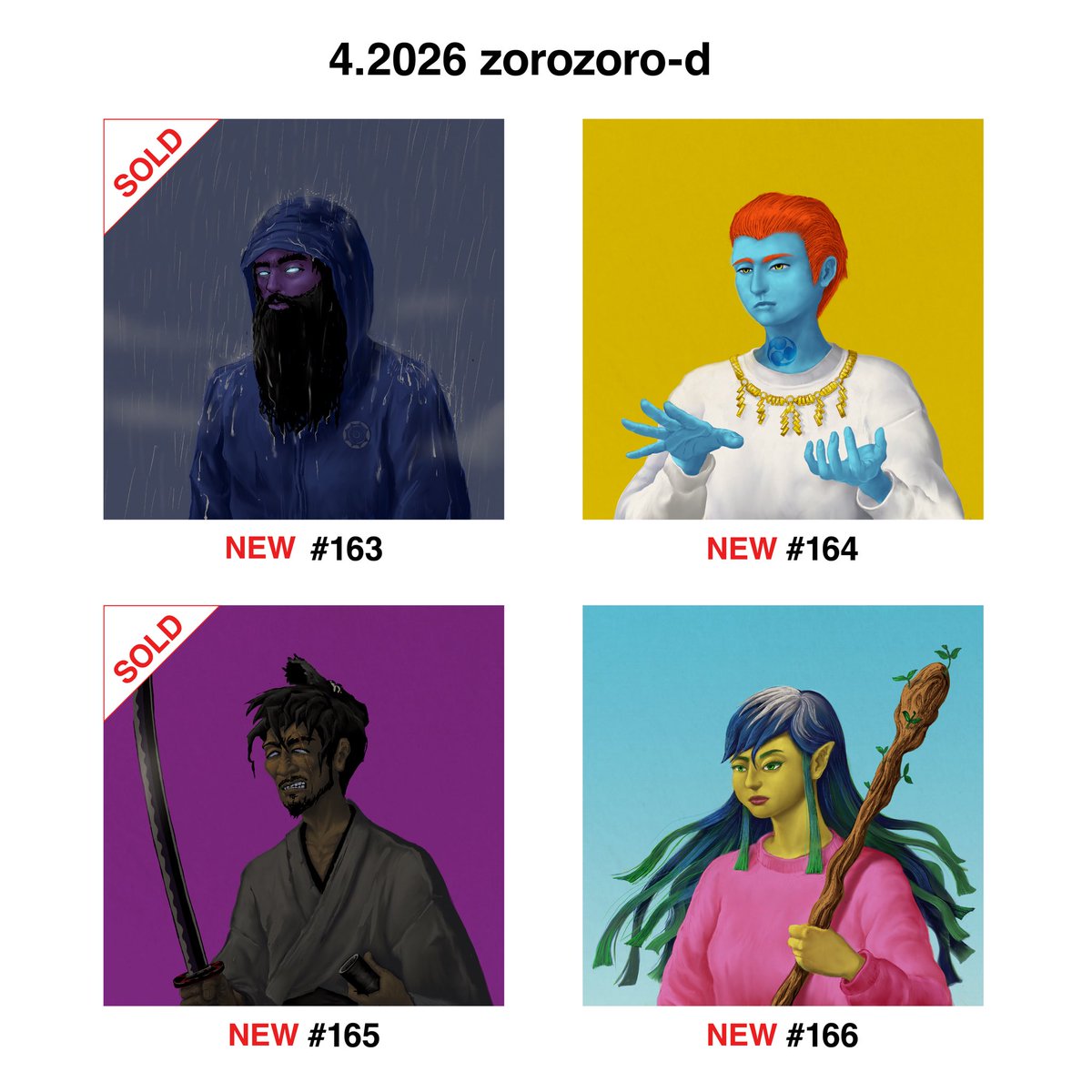 TOKYO_D_JPN's tweet image. 【zorozoro-d】
新作を4点追加しました。
2名の方にお迎えいただき、感謝の気持ちでいっぱいです。
ありがとうございます🙏⚡️

5月最初の新作も「zorozoro-d」からお届けする予定です。

引き続き宜しくお願いします。

#XRP #NFT #zorozorod