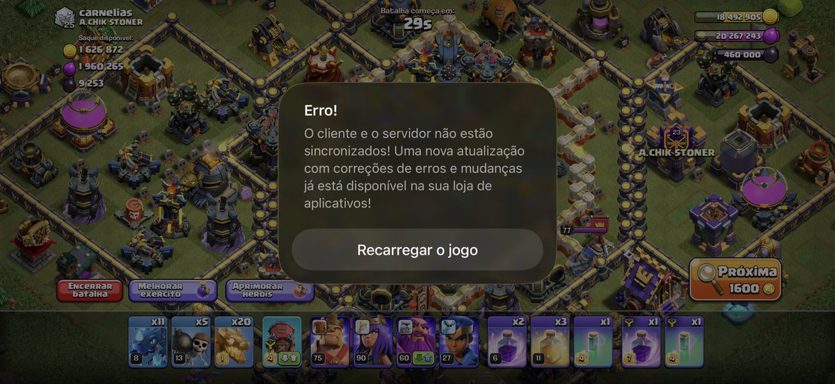 hpavan011's tweet photo. Alô @supercell vamos ser justos, assim não dá pra jogar https://t.co/CIm2ho4pJQ