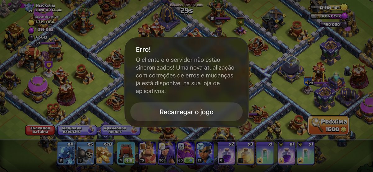 hpavan011's tweet photo. Alô @supercell vamos ser justos, assim não dá pra jogar https://t.co/CIm2ho4pJQ