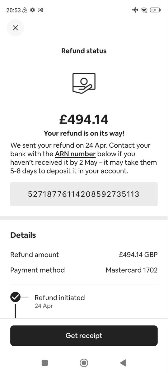 YASSIN9616's tweet photo. @Bybit_Official Refund from Airbnb (USD 668.18) is confirmed, settled, and already in my account but still locked as “In Use.”  

All verification steps completed, including ARN and KYC. No clear explanation or timeline provided.  

Requesting immediate resolution. https://t.co/wJCX1BeJCH