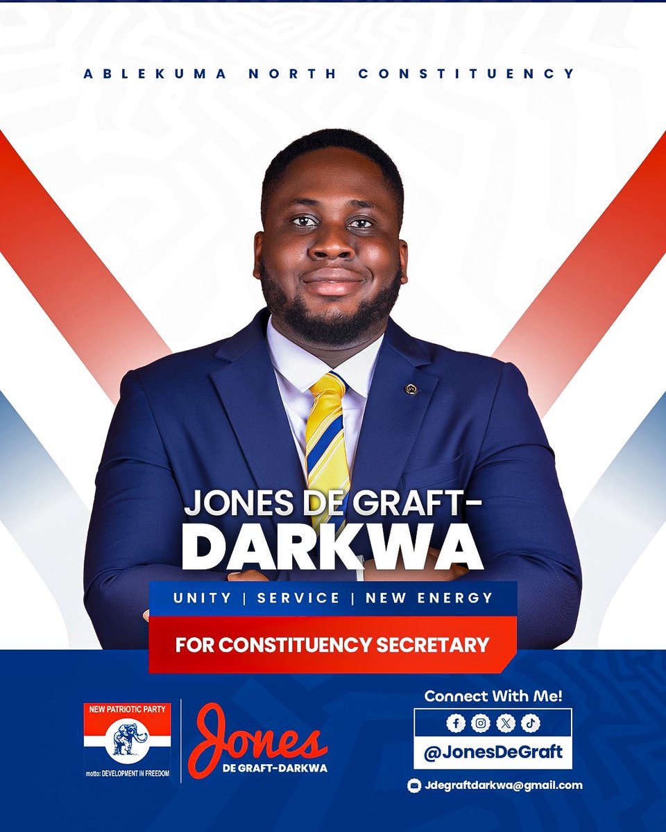 JonesDGraft's tweet photo. TO LEAD IS TO SERVE.

Leadership is not a title to be held, but a duty to be performed. 

My philosophy is simple: a total commitment to the people, a deep respect for our party structures, and a relentless focus on our shared purpose. 

Service remains the priority. https://t.co/IdLJHWHUGm