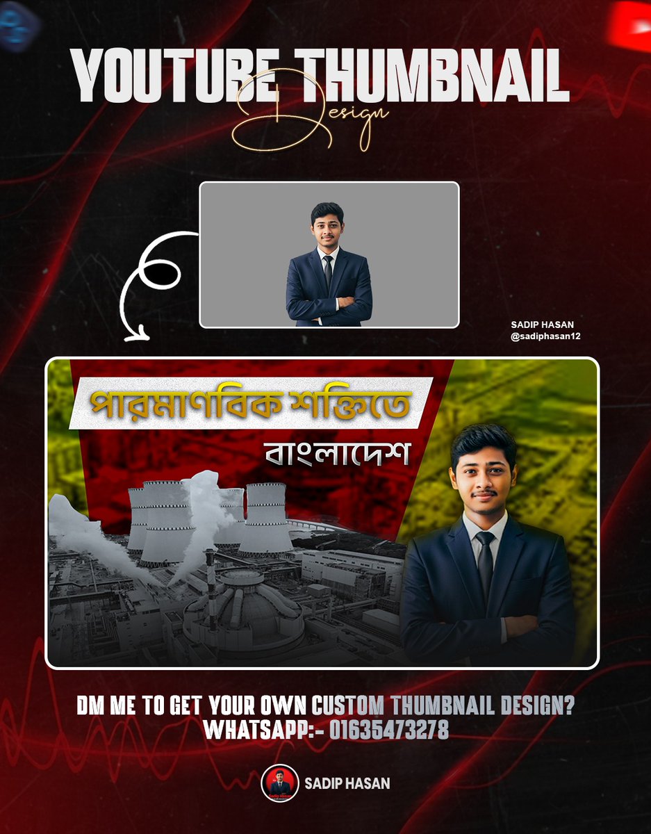 sadiphasan12's tweet image. 🎯 Professional YouTube Thumbnail Design Service

 A professional and eye-catching thumbnail can set your content apart from the rest.

Give your channel a more professional look—get in touch today!

📩 Inbox for details
📱 WhatsApp: 01635473278
#YouTubeThumbnail  #sadiphasan12