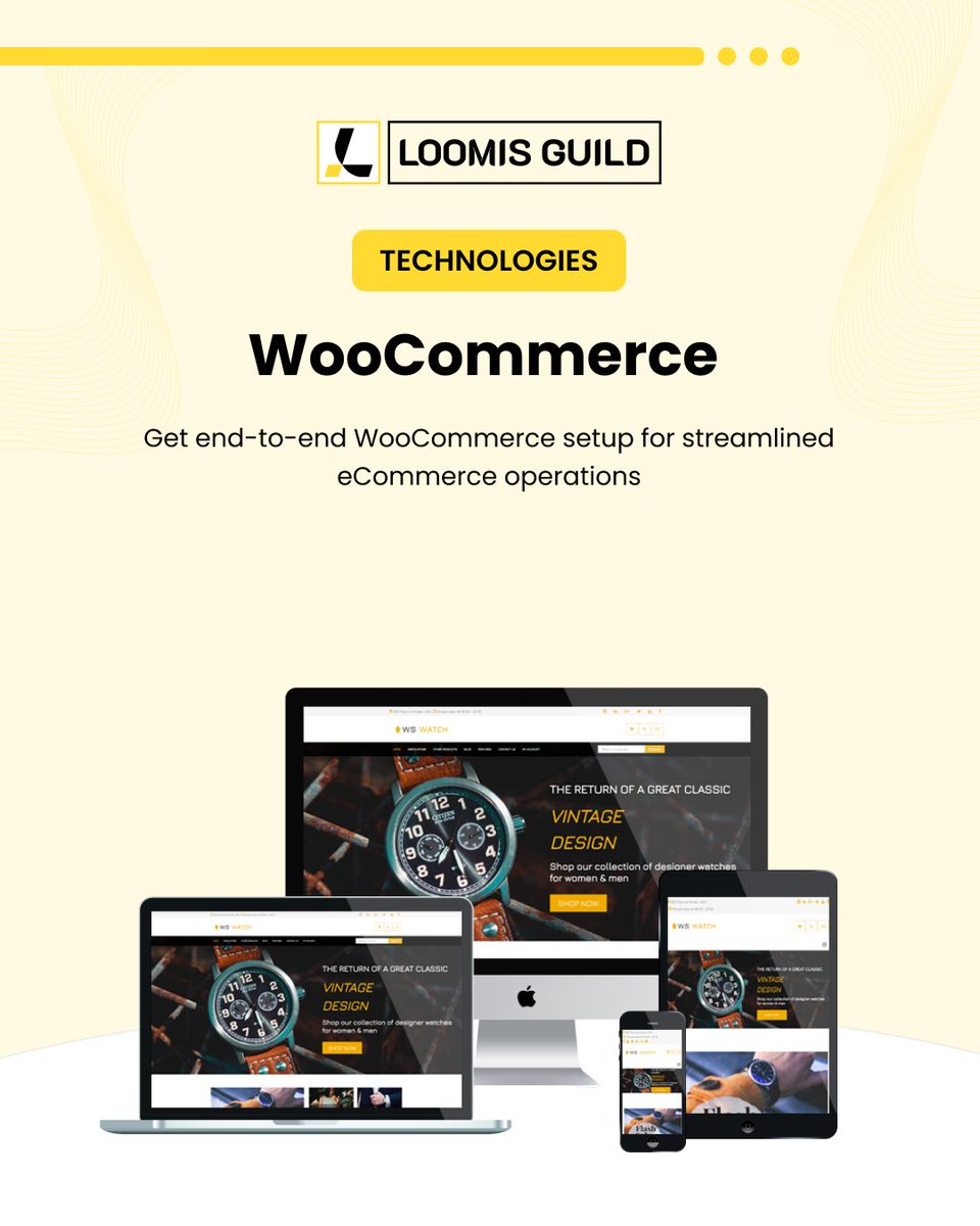 Loomisguild's tweet image. From product architecture to checkout experience, we develop WooCommerce ecosystems designed for efficiency at every stage of the customer journey

Visit: loomisguild.com/woocommerce-de…

#woocommerce #woocommercedevelopment #ecommerce #ecommercedevelopment #loomisguild
